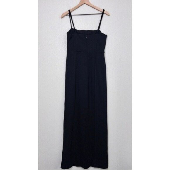 NWT NBD Eileen Gown L Black Sleeveless Front Slit Classic Formal REVOLVE - Picture 8 of 10